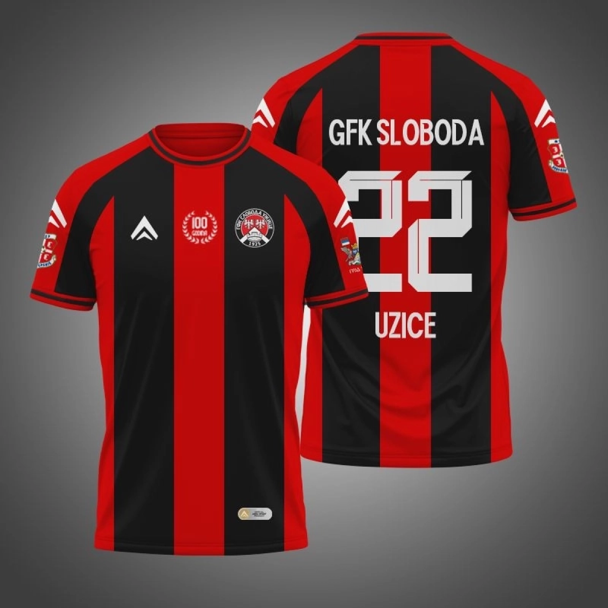 GFK SLOBODA dres crni crveni